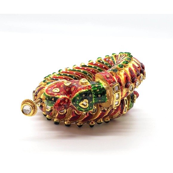 Elephant Bangle in Gold and Silver - Picture 10 of 10